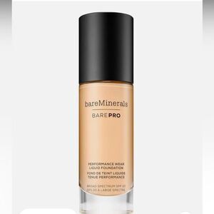 NIB-BARE MINERALS BARE PRO Performance Wear Liquid Foundation SPF20 Golden Ivory
